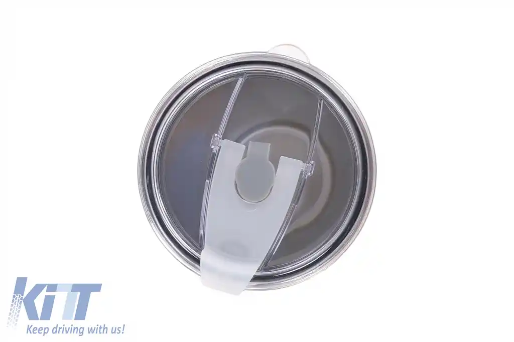 Set 2x Cana Termoizolanta Otel Inoxidabil SS304 cu Capac Perete Dublu 590ml Portocaliu Gri-image-6126655