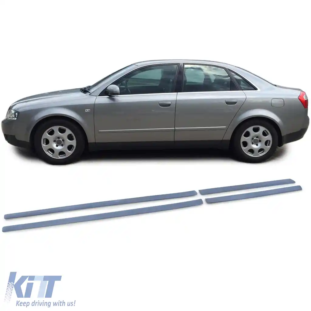 Set 4 piese pentru praguri, protecții și ornamente potrivit pentru Audi A4 B6 8E 00-04