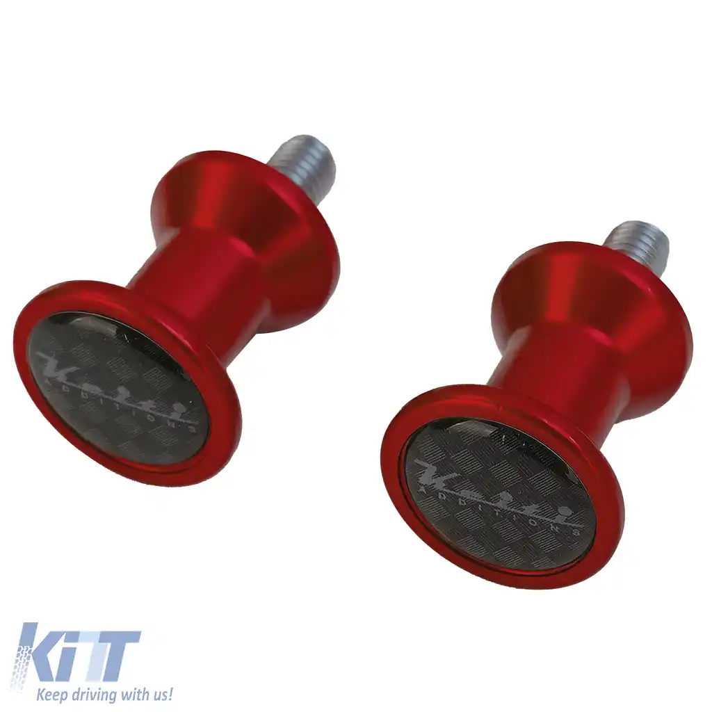Set adaptor de montare pe stand pentru protecția brațului oscilant Keiti Alu Bobbins Racing M6 Roșu