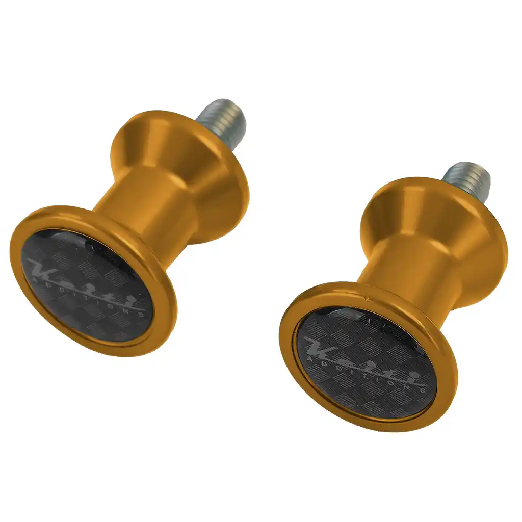 Set adaptor M6 pentru protecție swingarm Keiti Alu Bobbins, aurie