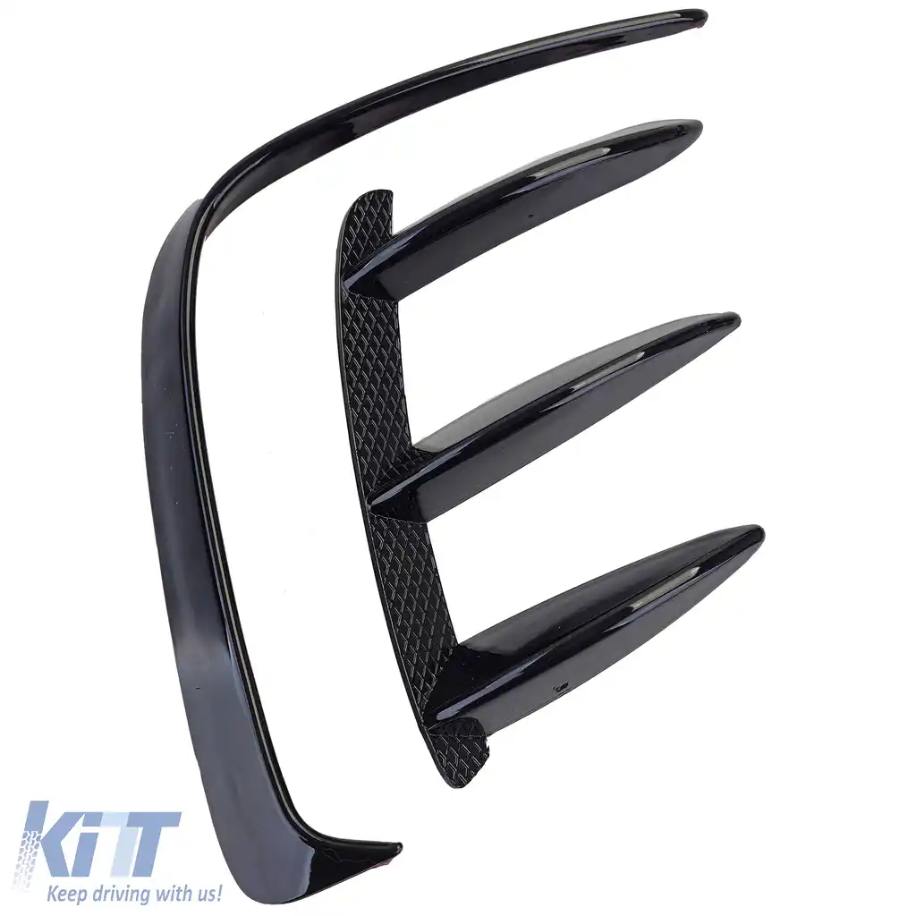 Set aripi spoiler cu flapsuri splitter bara spate potrivit pentru Mercedes A W176 13-18-image-6193256