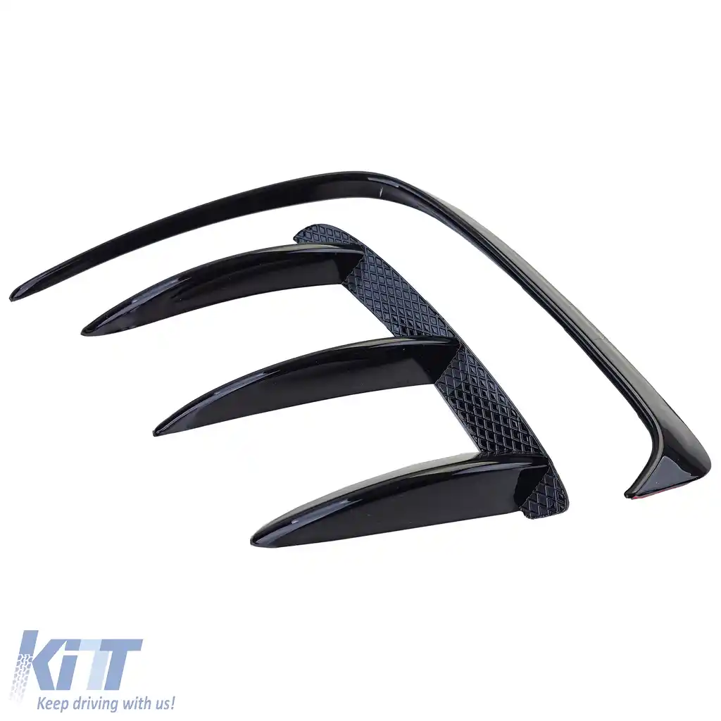 Set aripi spoiler cu flapsuri splitter bara spate potrivit pentru Mercedes A W176 13-18-image-6193257