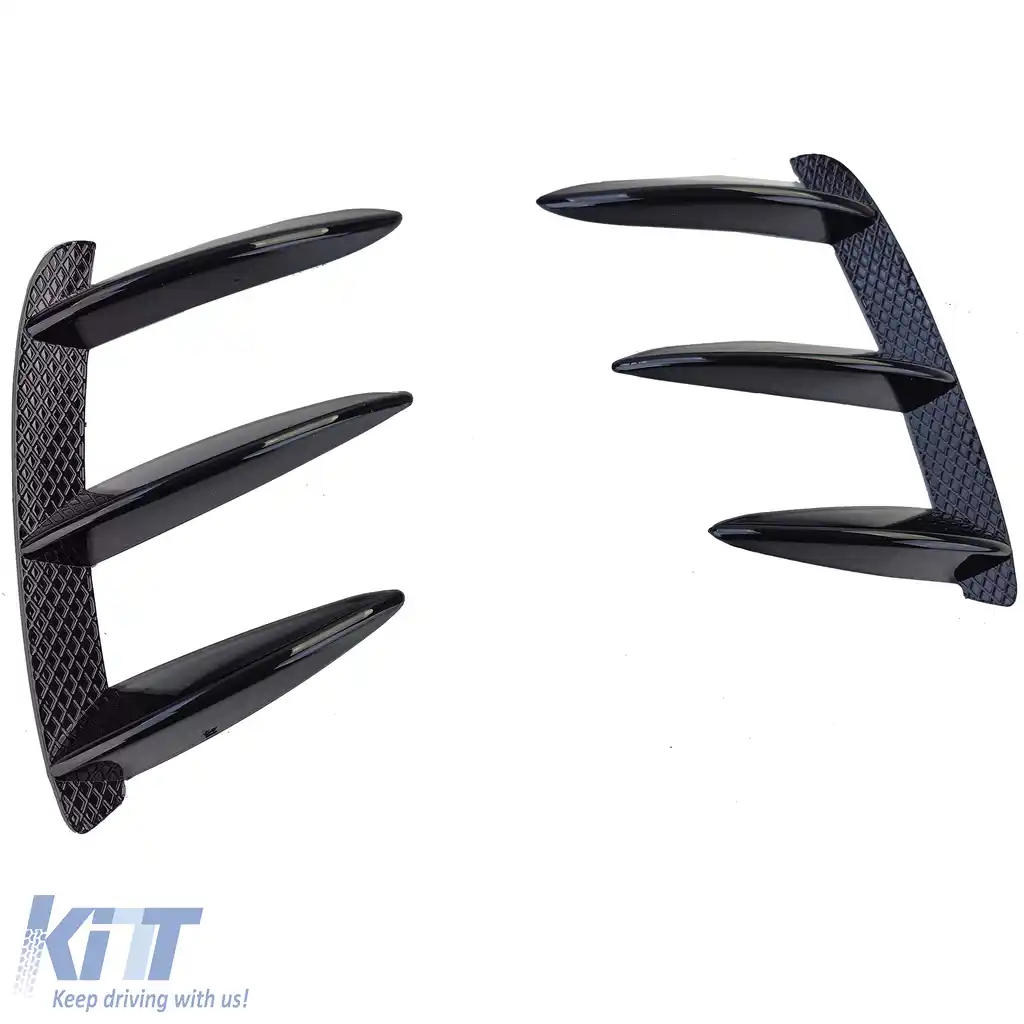 Set aripi spoiler cu flapsuri splitter bara spate potrivit pentru Mercedes A W176 13-18-image-6193258
