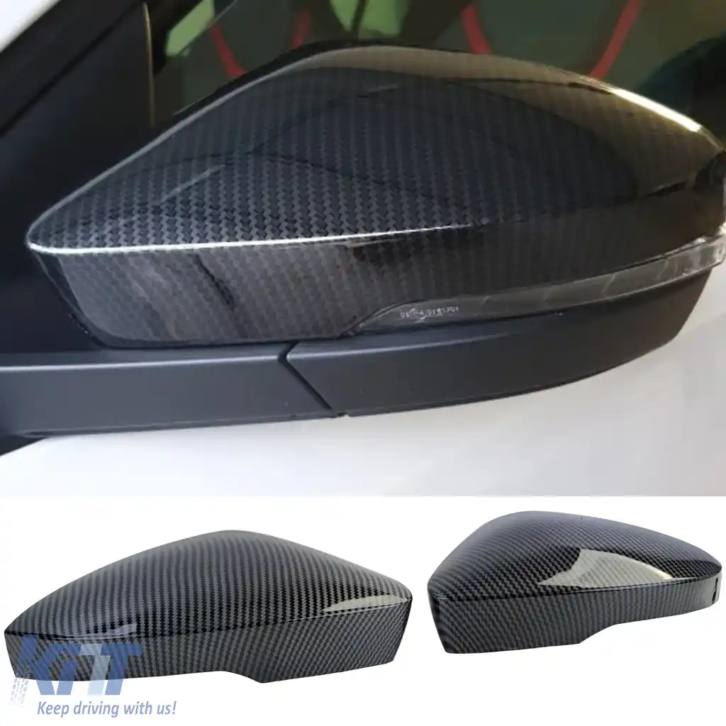 Set capac oglinzi de înlocuire aspect carbon pentru Skoda Octavia 5E 2012-2020