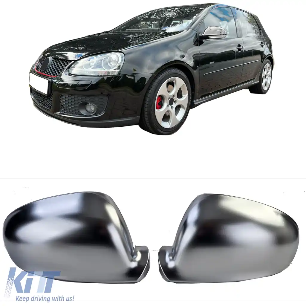 Set capac oglinzi de schimb aspect aluminiu pentru VW Golf 5 2003-2009