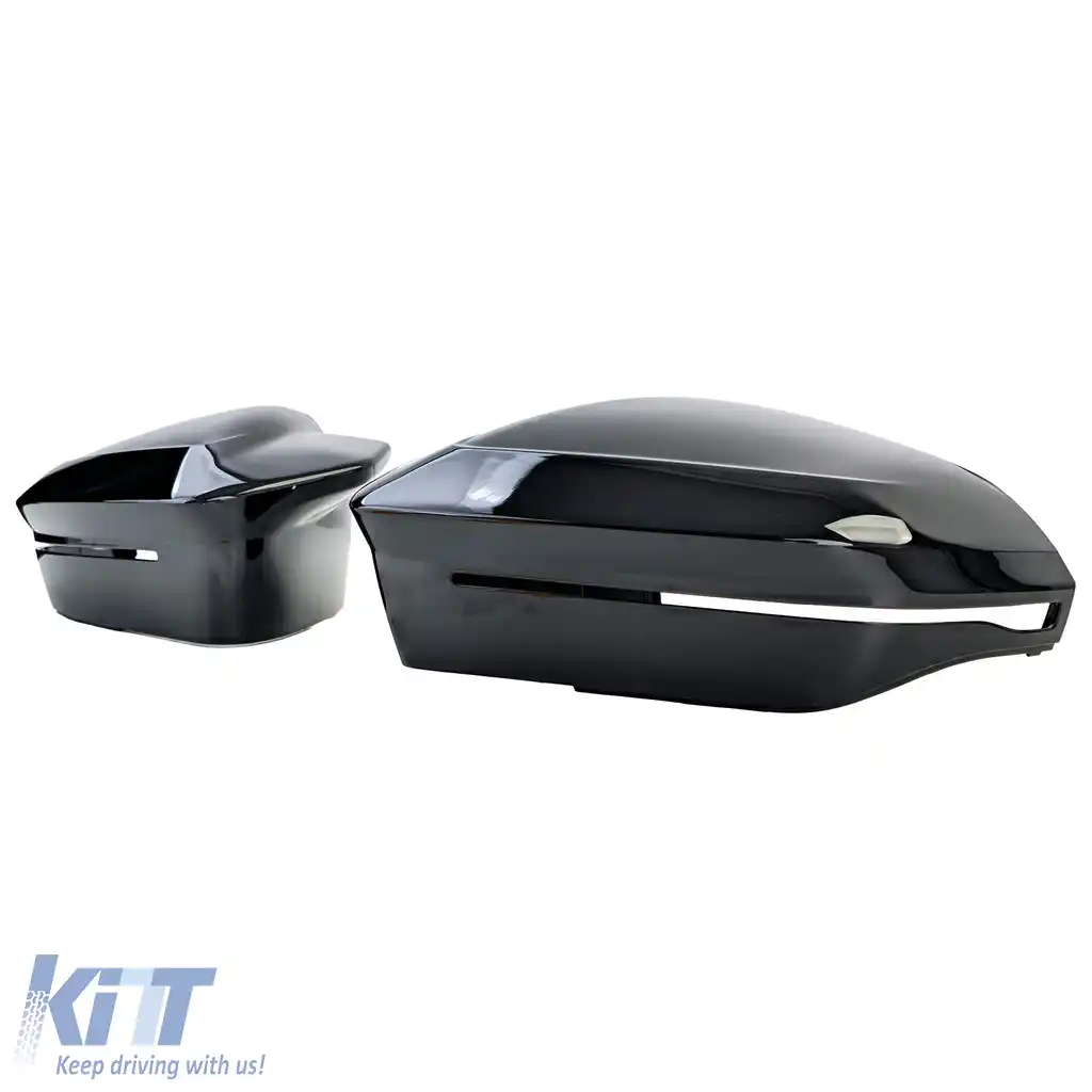 Set capac oglinzi pentru înlocuire Gloss Black se potrivește pentru BMW Seria 5 G60 G61 din 2023-image-6194776
