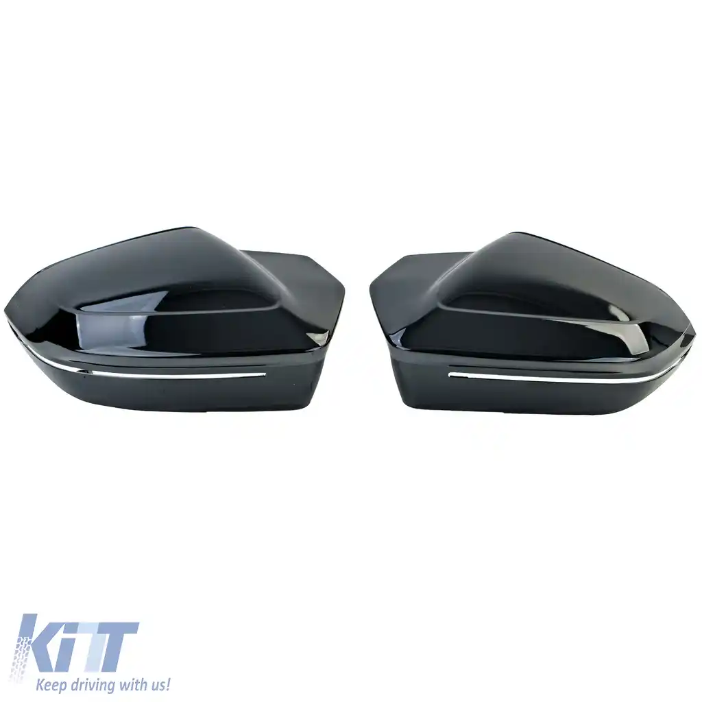Set capac oglinzi pentru înlocuire Gloss Black se potrivește pentru BMW Seria 5 G60 G61 din 2023-image-6194778
