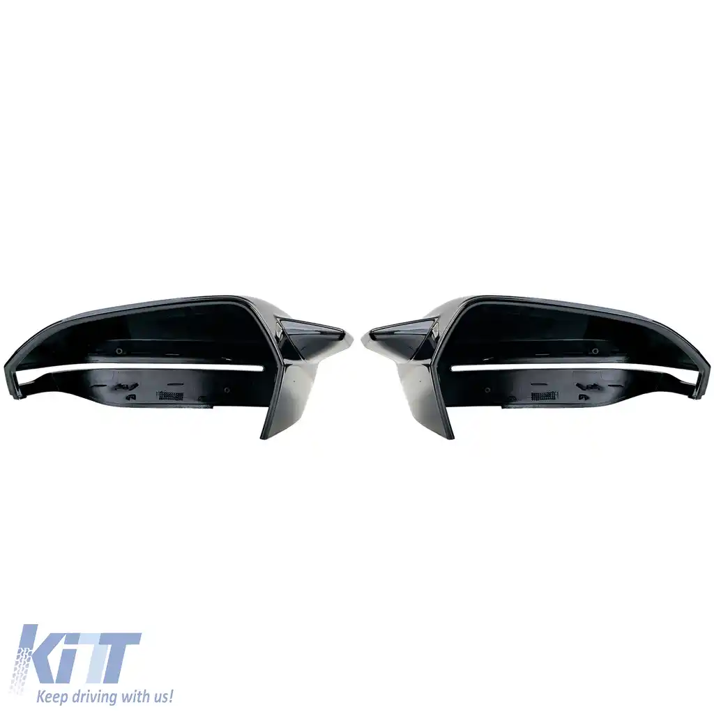 Set capac oglinzi pentru înlocuire Gloss Black se potrivește pentru BMW Seria 5 G60 G61 din 2023-image-6194779