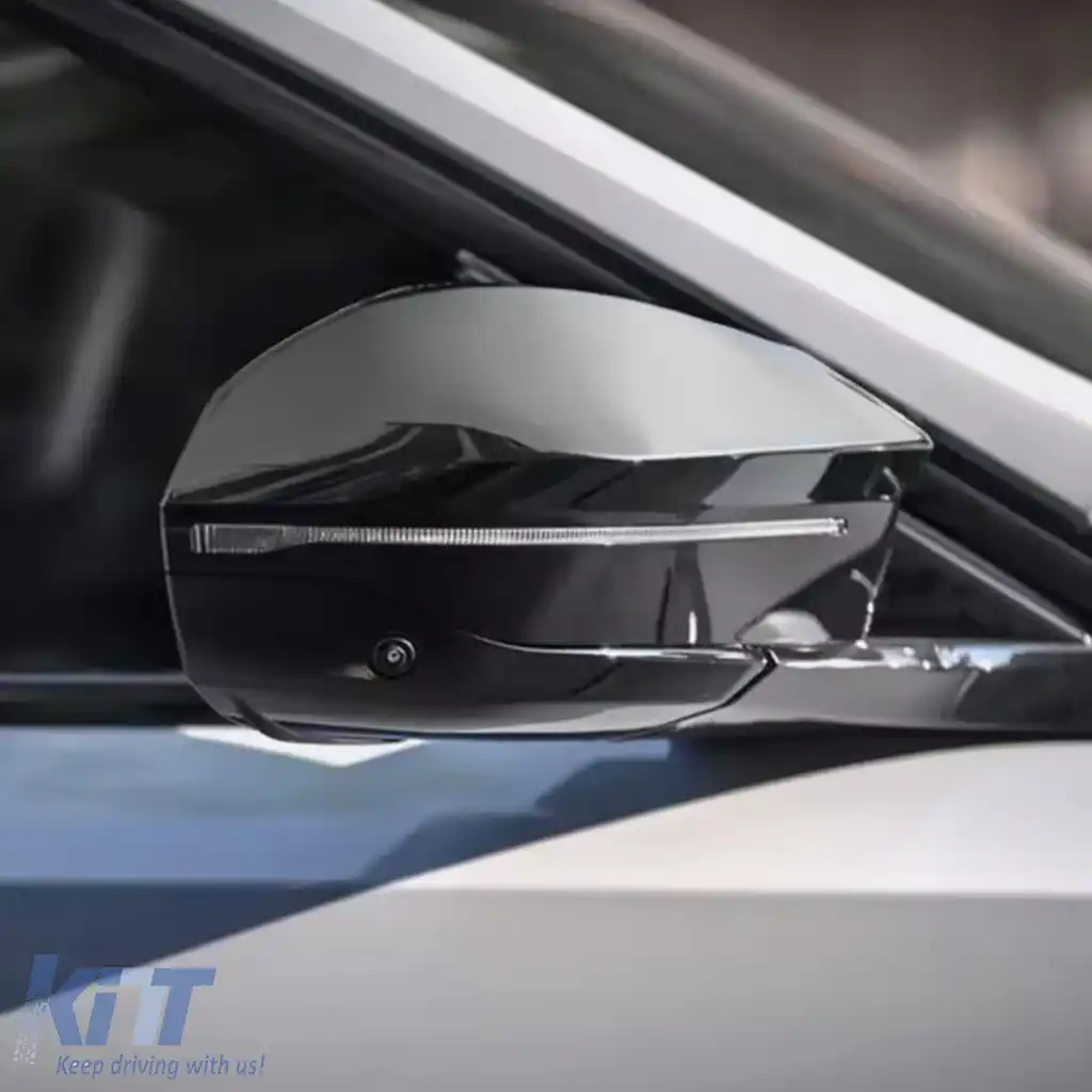 Set capac oglinzi pentru înlocuire Gloss Black se potrivește pentru BMW Seria 5 G60 G61 din 2023-image-6194781