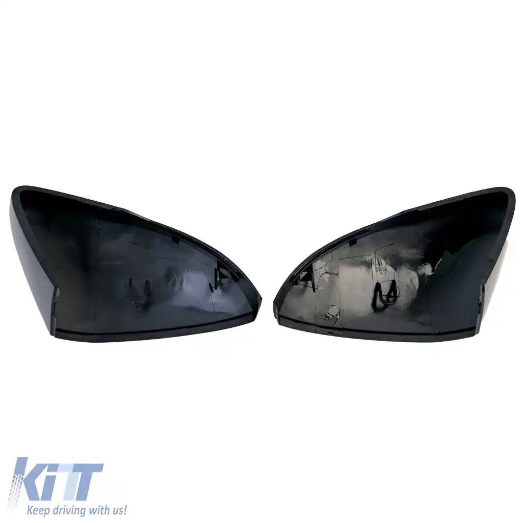 Set capacete oglinzi negru lucios, potrivit pentru Skoda Octavia 5E 2012-2020-image-6277985