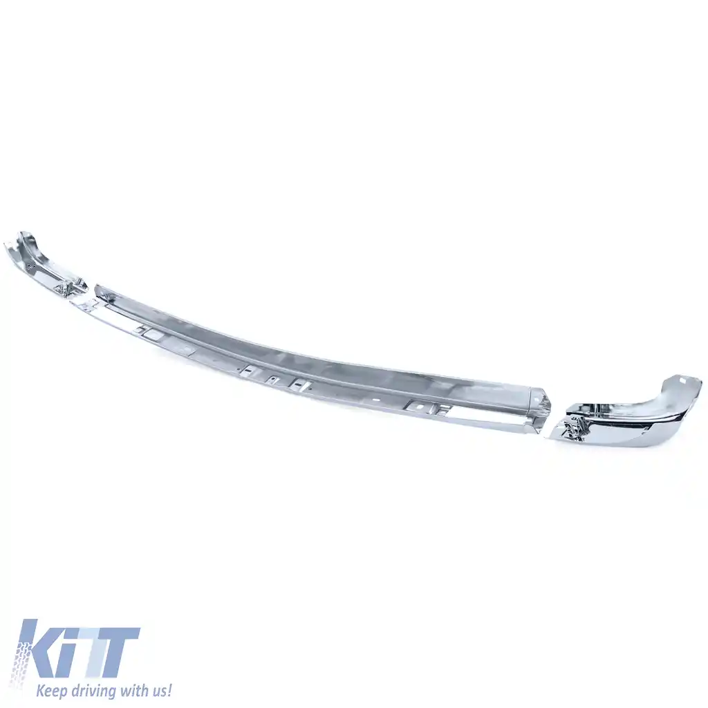Set cromat pentru bara fata dreapta stanga centrala pentru BMW Seria 3 E30 pre-facelift 82-87-image-6203933