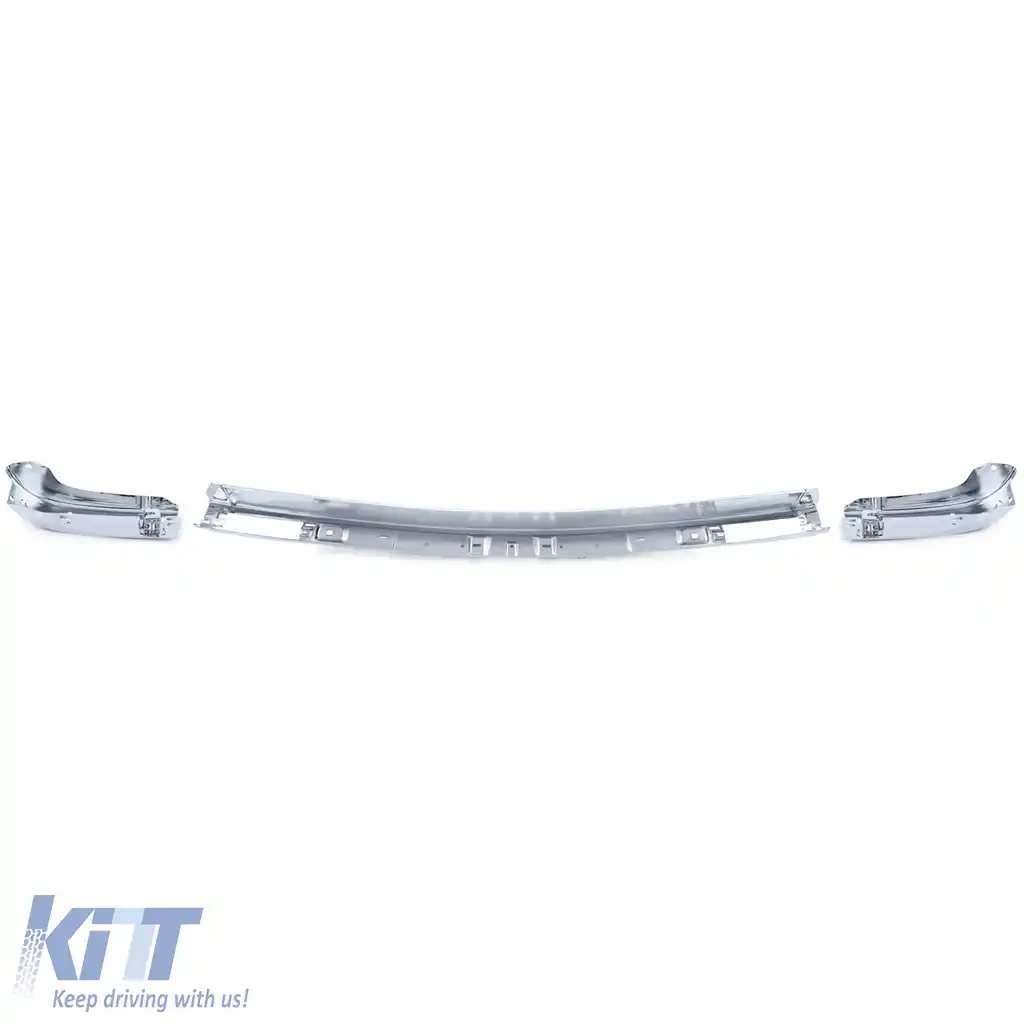 Set cromat pentru bara fata dreapta stanga centrala pentru BMW Seria 3 E30 pre-facelift 82-87-image-6203934