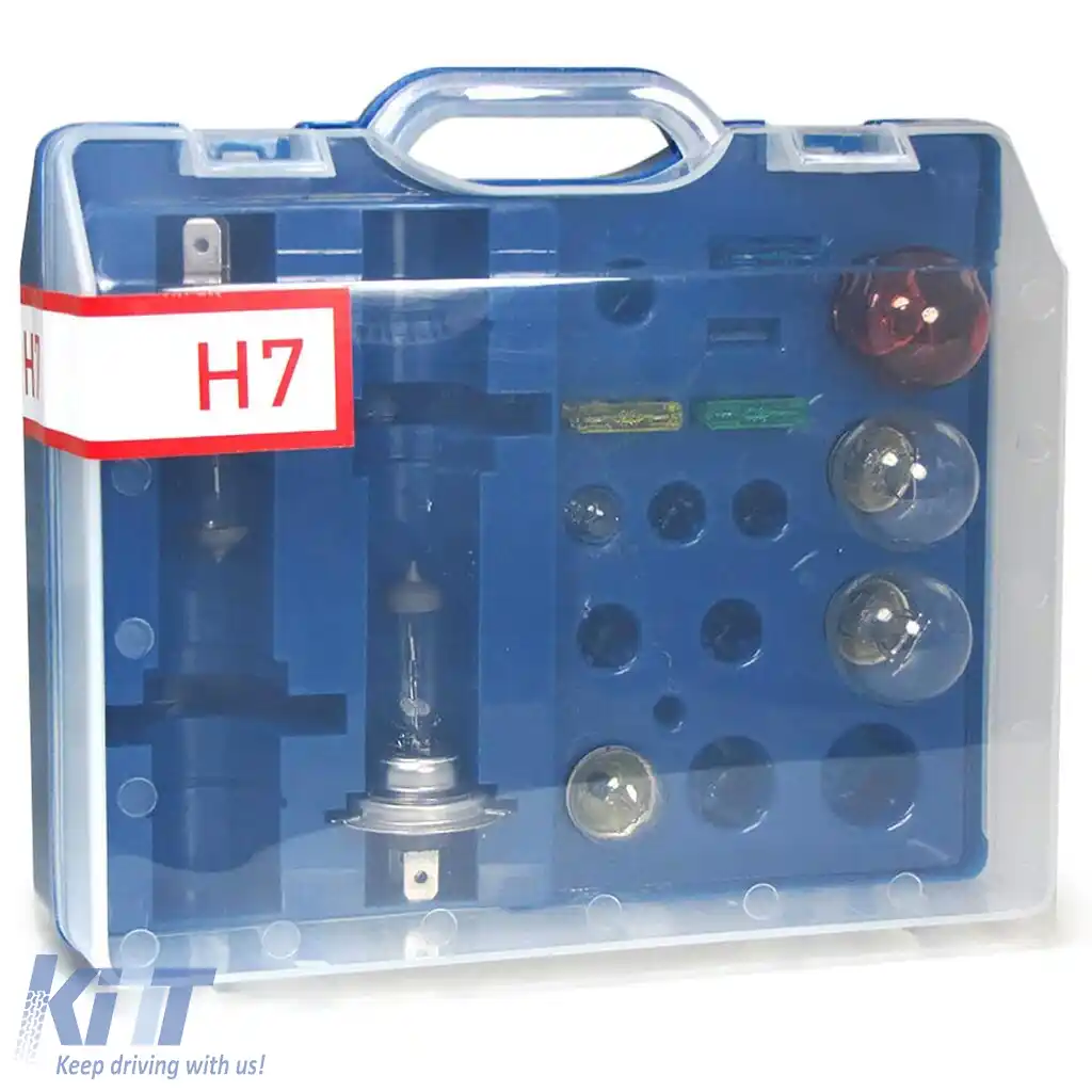 Set de 10 piese cu becuri și siguranțe 12 Volt H7 S25 G18 T10-image-6199715