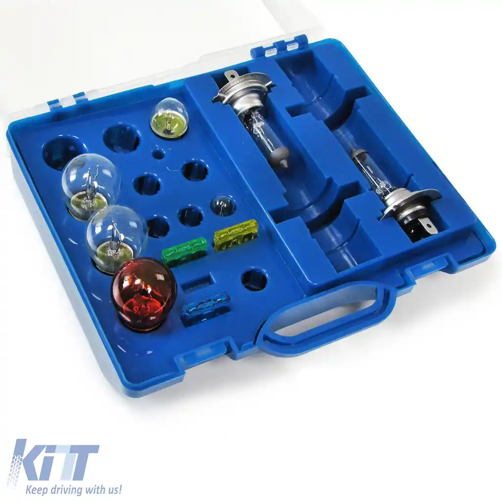 Set de 10 piese cu becuri și siguranțe 12 Volt H7 S25 G18 T10-image-6199717