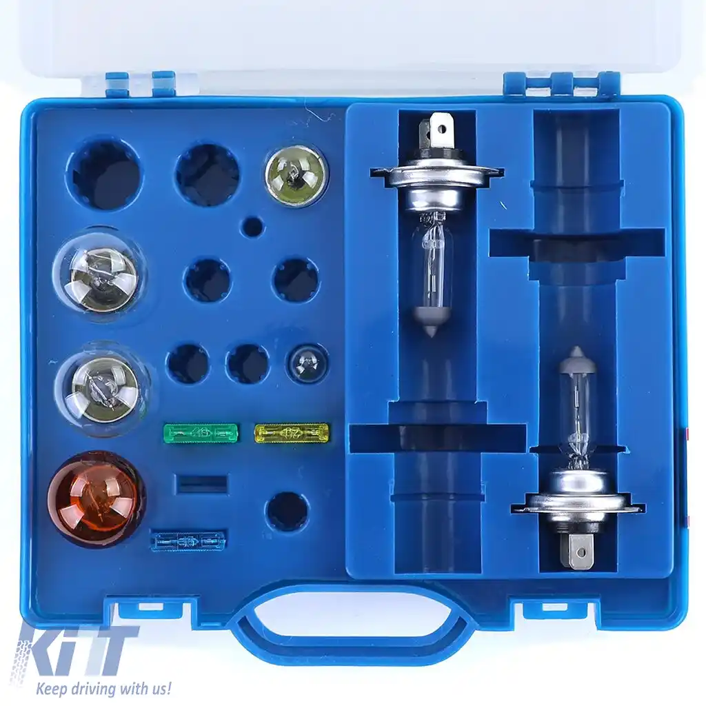 Set de 10 piese cu becuri și siguranțe 12 Volt H7 S25 G18 T10-image-6199719