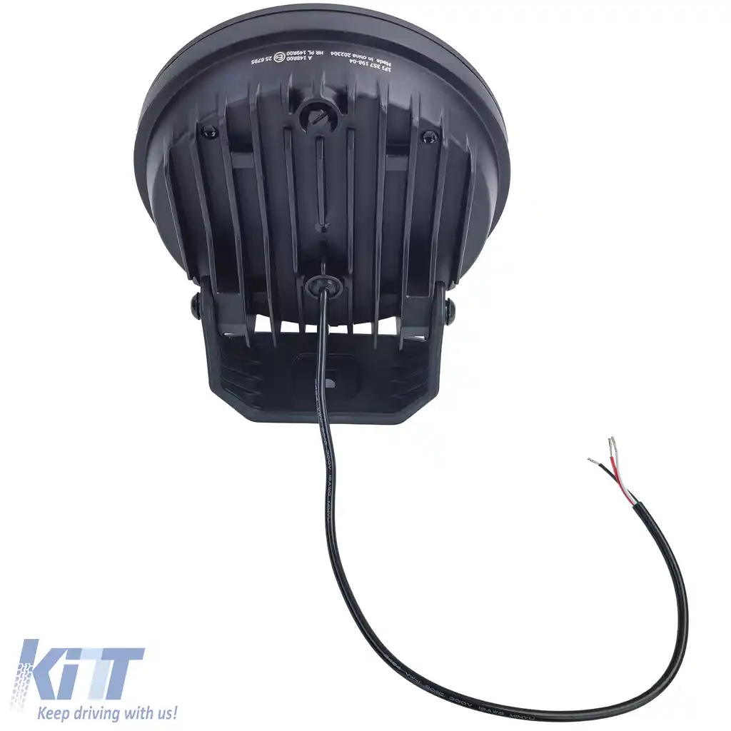 Set de 2 piese HELLA VALUEFIT Faruri auxiliare cu LED-uri pentru faza lungă, cu lamă cromată, rotunde de 7˝, legale-image-6208432