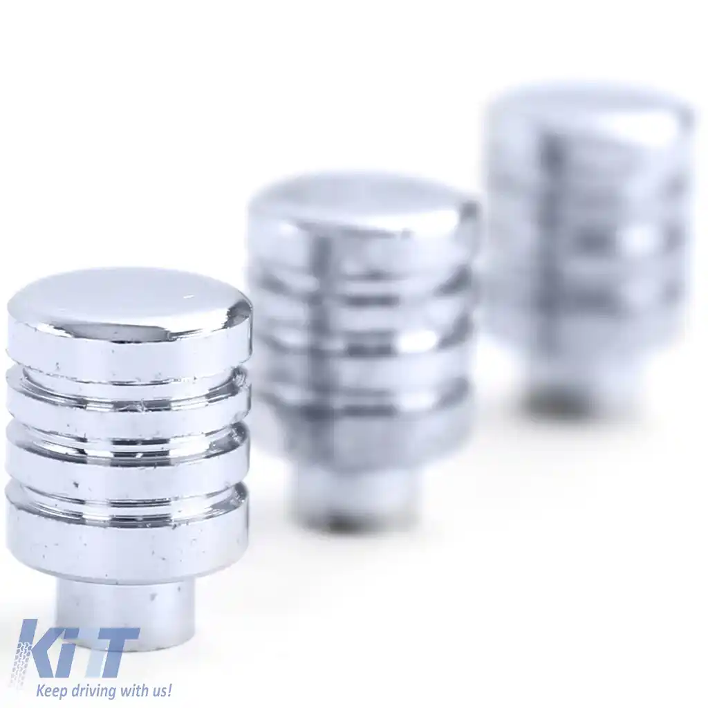 Set de 3 butoane cromate pentru ajustarea ventilației și încălzirii, potrivit pentru Mazda MX5 NA 89-98-image-6195552