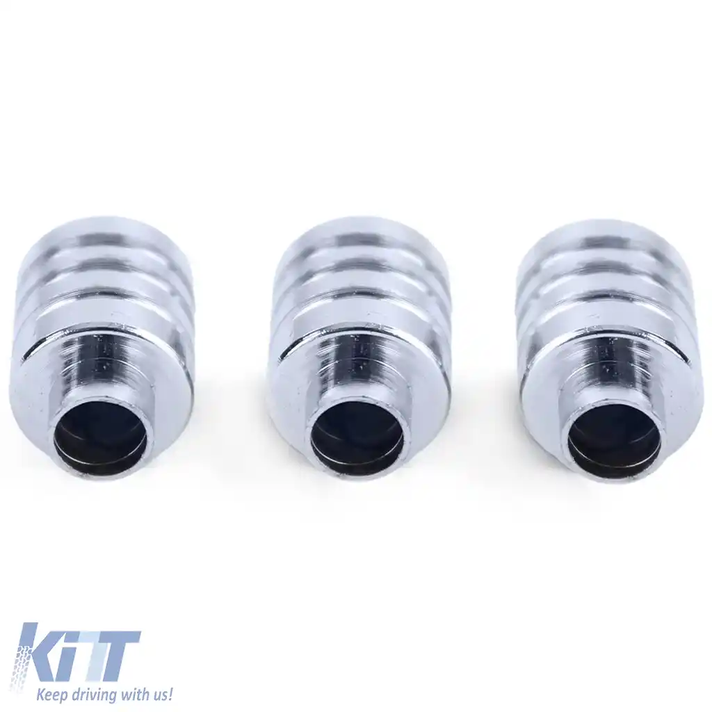 Set de 3 butoane cromate pentru ajustarea ventilației și încălzirii, potrivit pentru Mazda MX5 NA 89-98-image-6195553