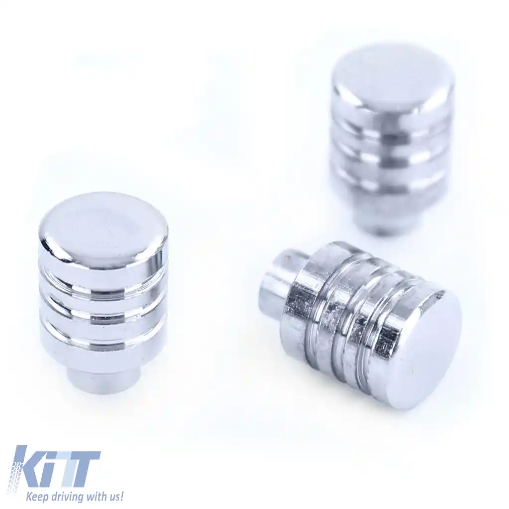 Set de 3 butoane cromate pentru ajustarea ventilației și încălzirii, potrivit pentru Mazda MX5 NA 89-98-image-6195554