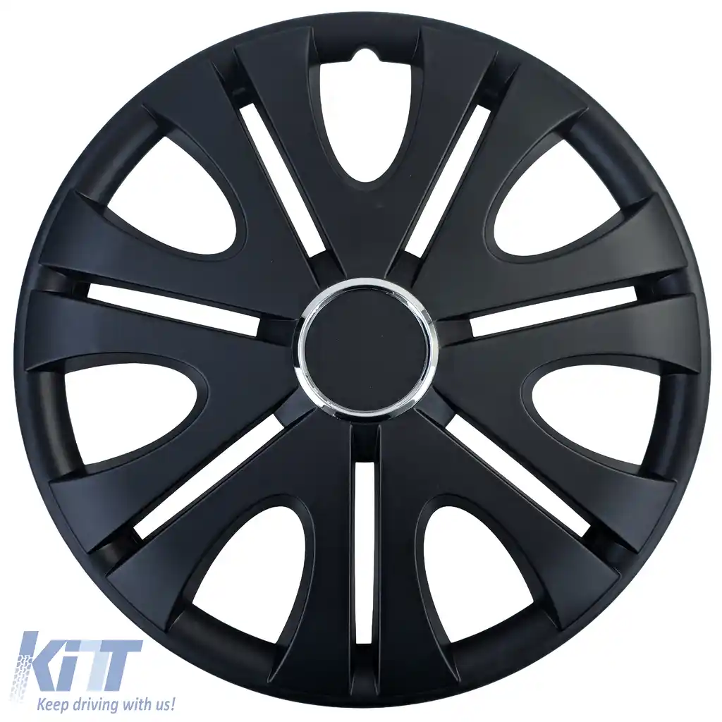 Set de 4 jante Tenzo-R VII de 15 inch, negre mat, trimuri din oțel-image-6208727