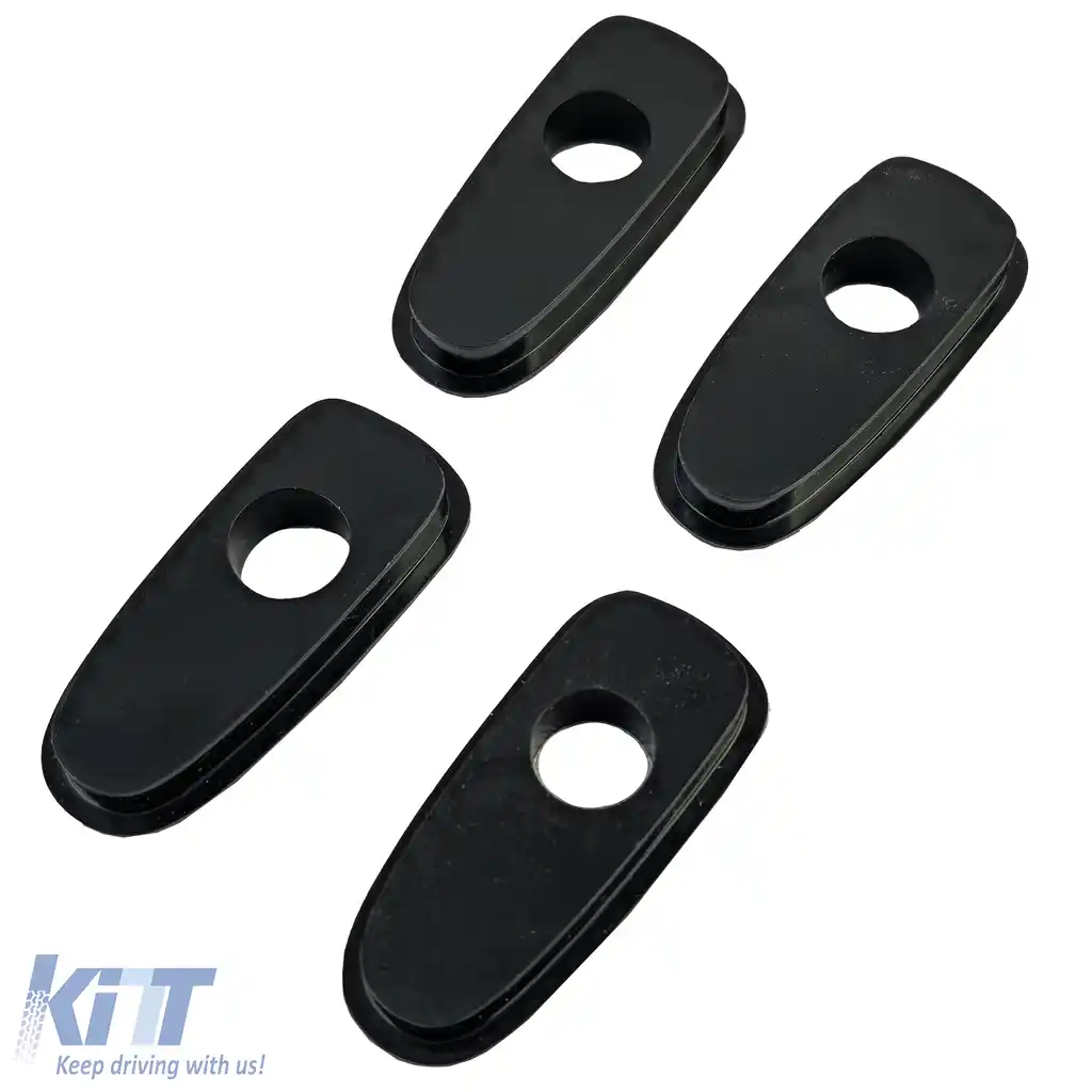 Set de 4 plăci de adaptare Indy Spacer pentru motocicletă, negre, potrivite pentru Ducati Monster Front