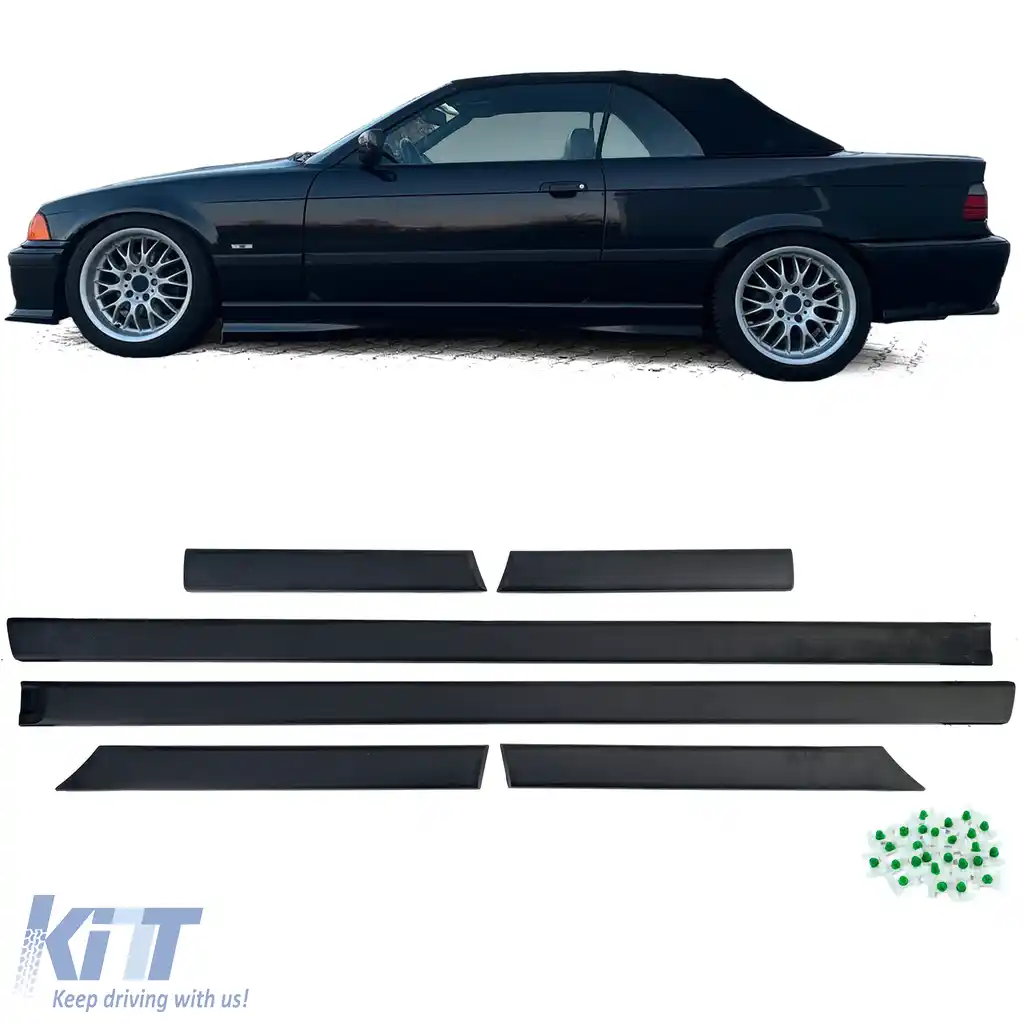 Set de 6 bucăți de garnituri pentru uși potrivit pentru BMW Seria 3 E36 Coupe Cabrio M 90-99