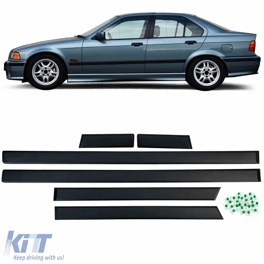 Set de 6 bucăți de trim pentru mânerele ușilor, potrivit pentru BMW Seria 3 E36 Sedan Touring M 90-99