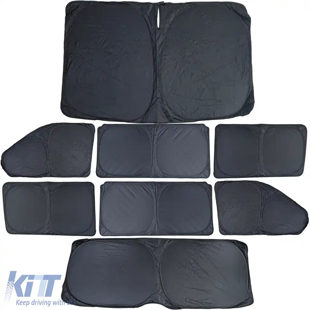 Set de 8 piese pentru parasolar blackout, potrivit pentru VW Bus Transporter T6.1 din 2019-image-6207004