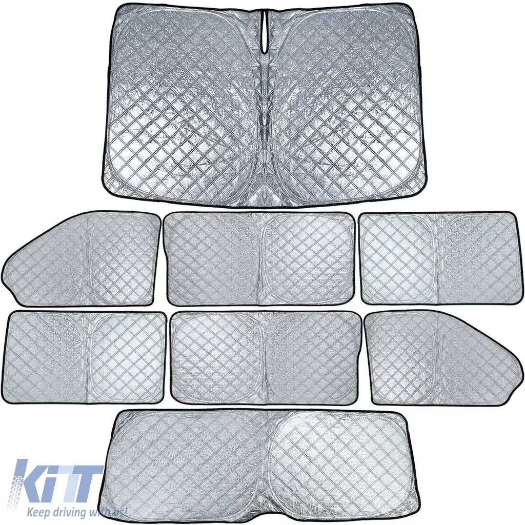 Set de 8 piese pentru parasolar blackout, potrivit pentru VW Bus Transporter T5 T6 2003-2019-image-6207841