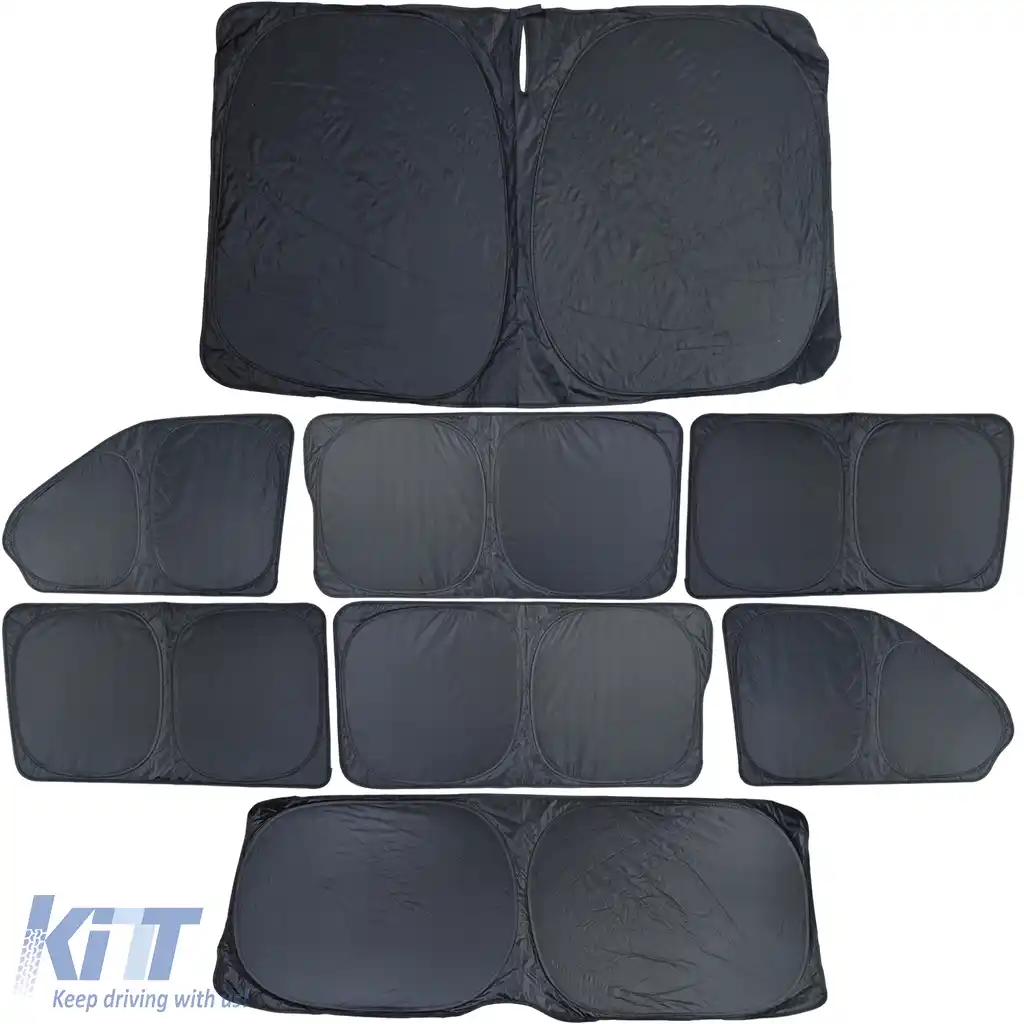 Set de 8 piese pentru parasolar blackout, potrivit pentru VW Bus Transporter T5 T6 2003-2019-image-6207842