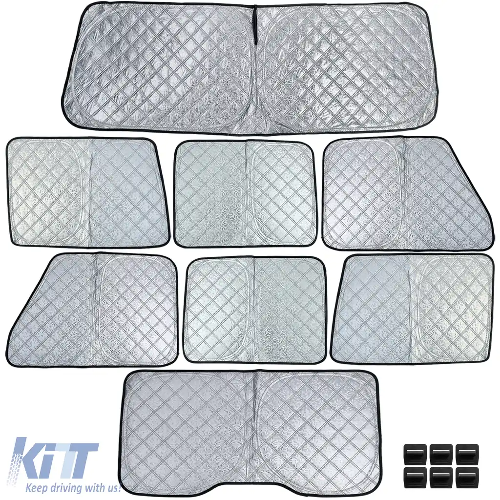 Set de 8 piese pentru protecție solară blackout, potrivit pentru Mercedes G-Class W463 2018-2024-image-6207039