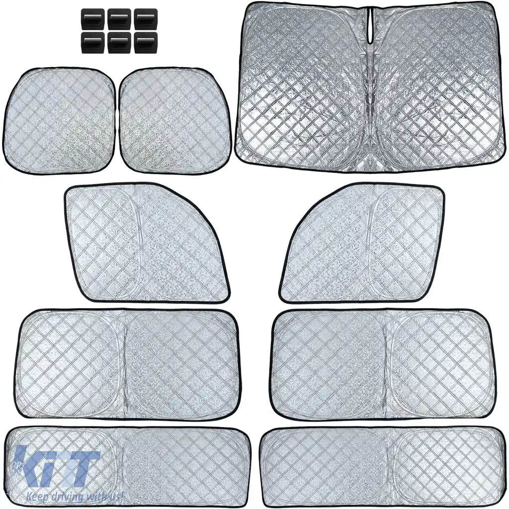 Set de 9 piese pentru parasolar blackout, potrivit pentru Ford Transit Custom 2018-2023-image-6208676