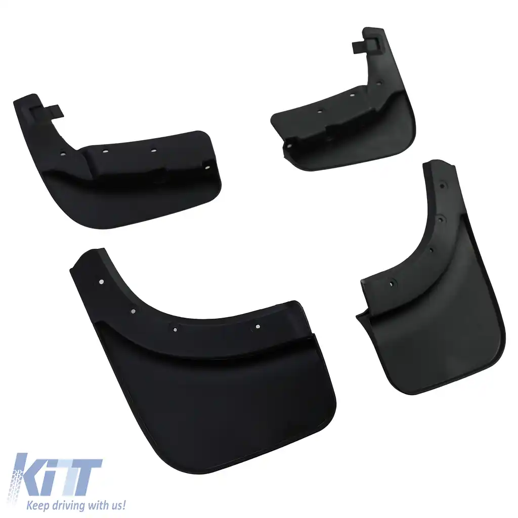 Set de apărători de noroi față și spate negre, potrivite pentru VW Touareg II 7P 2010-2018-image-6202450