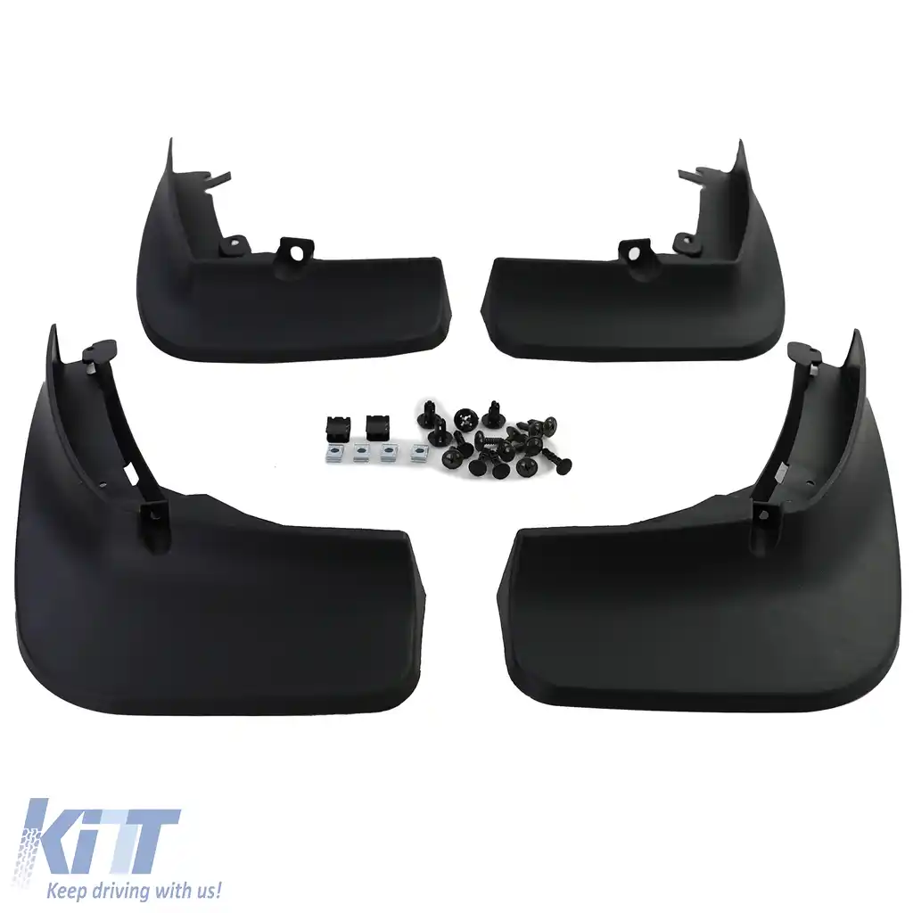 Set de apărători de noroi față și spate negre, potrivit pentru VW Touareg CR din 18 fără R-Line-image-6203196