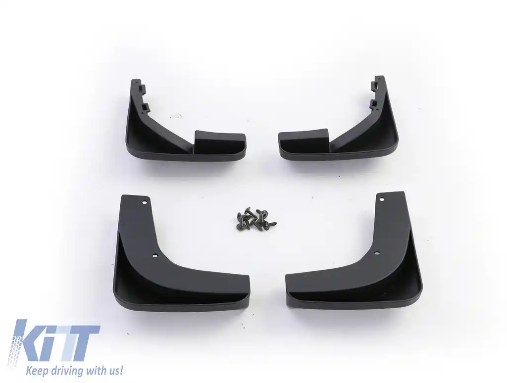 Set de apărători de noroi față și spate, negre, potrivite pentru VW Golf 6 08-12-image-6203543