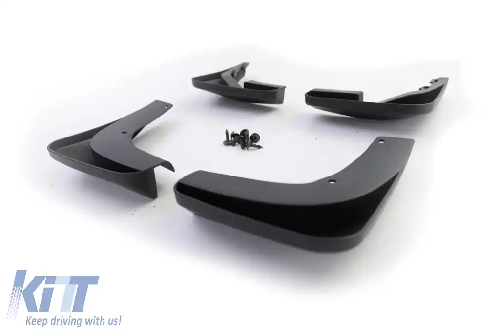 Set de apărători de noroi față și spate, negre, potrivite pentru VW Golf 6 08-12-image-6203545
