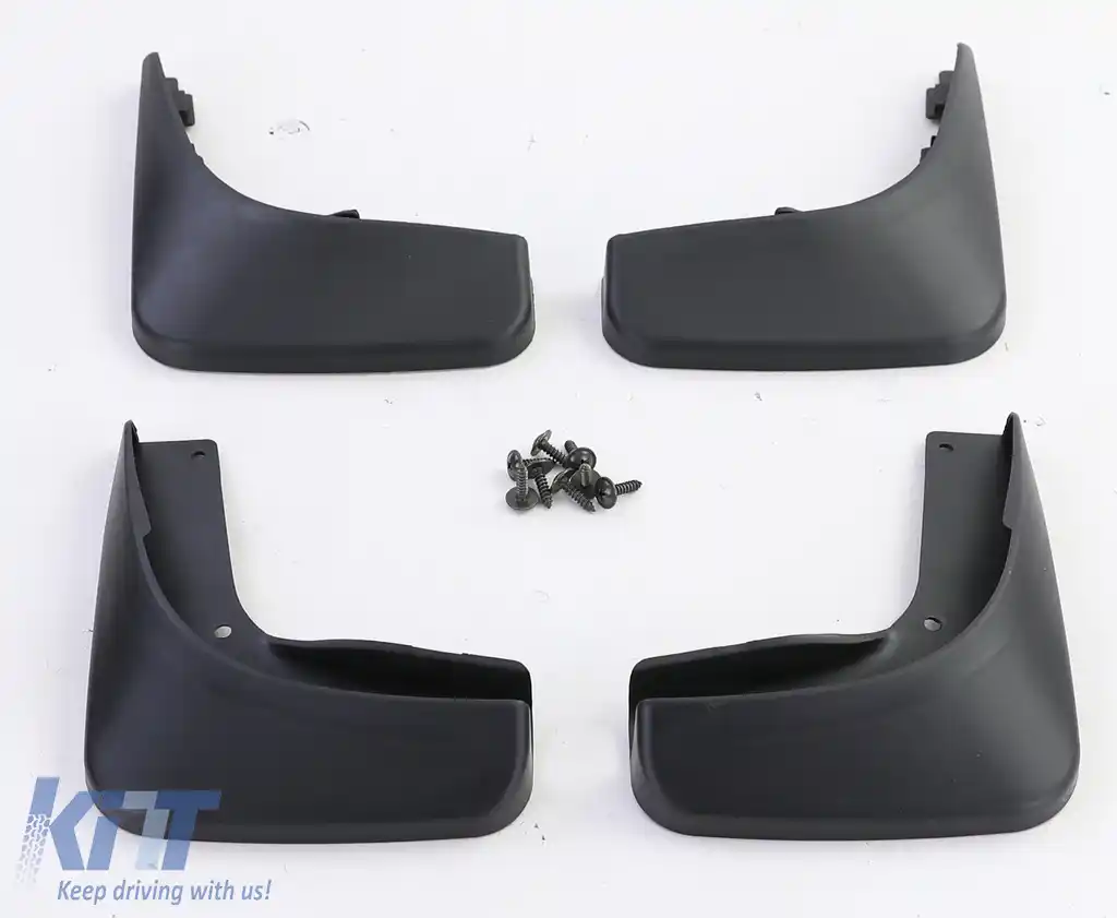 Set de apărători de noroi față și spate, negre, potrivite pentru VW Golf 6 08-12-image-6203548