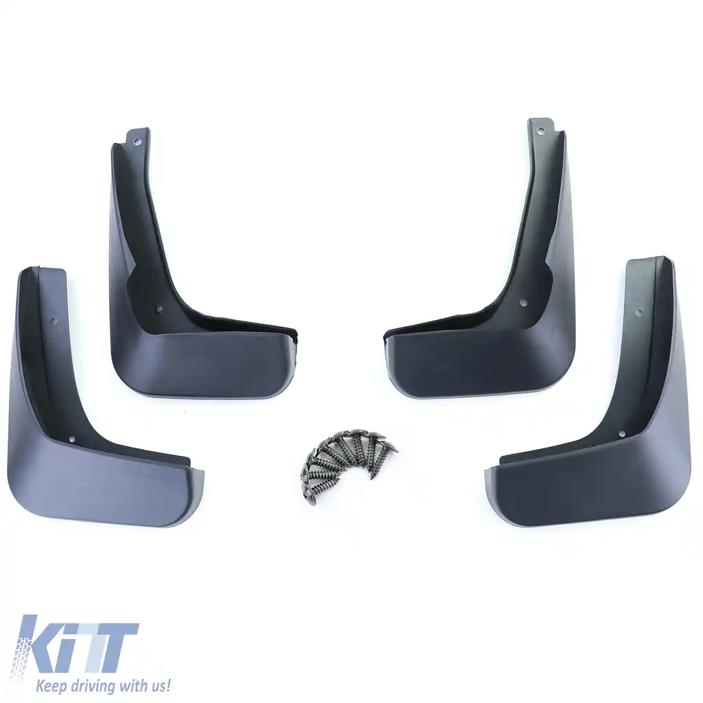 Set de apărători de noroi față și spate, negre, potrivite pentru VW Polo 5 facelift 6C din 14-17-image-6204184