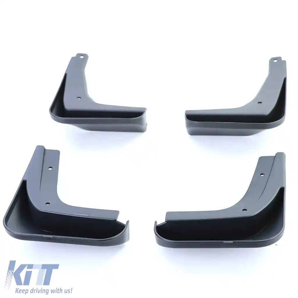 Set de apărători de noroi față și spate, negre, potrivite pentru VW Polo 5 facelift 6C din 14-17-image-6204189