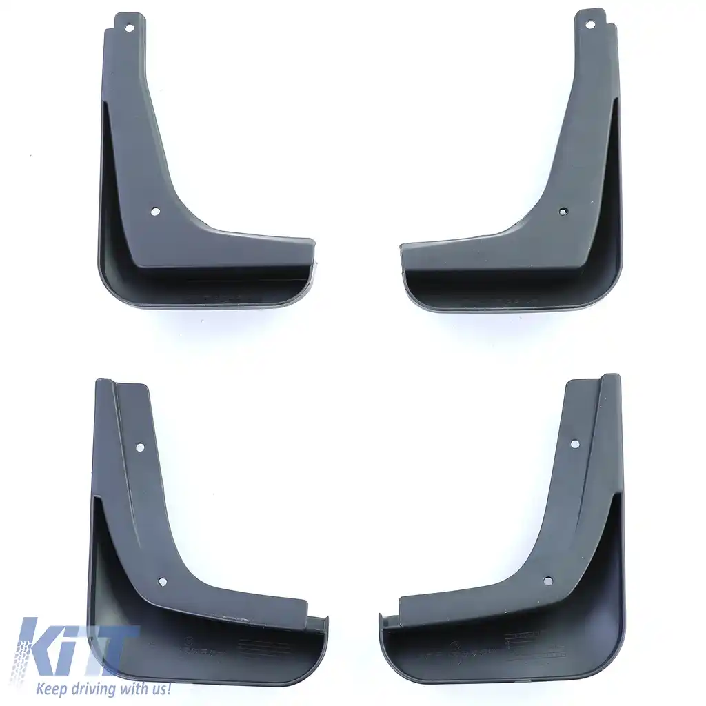 Set de apărători de noroi față și spate, negre, potrivite pentru VW Polo 5 facelift 6C din 14-17-image-6204190
