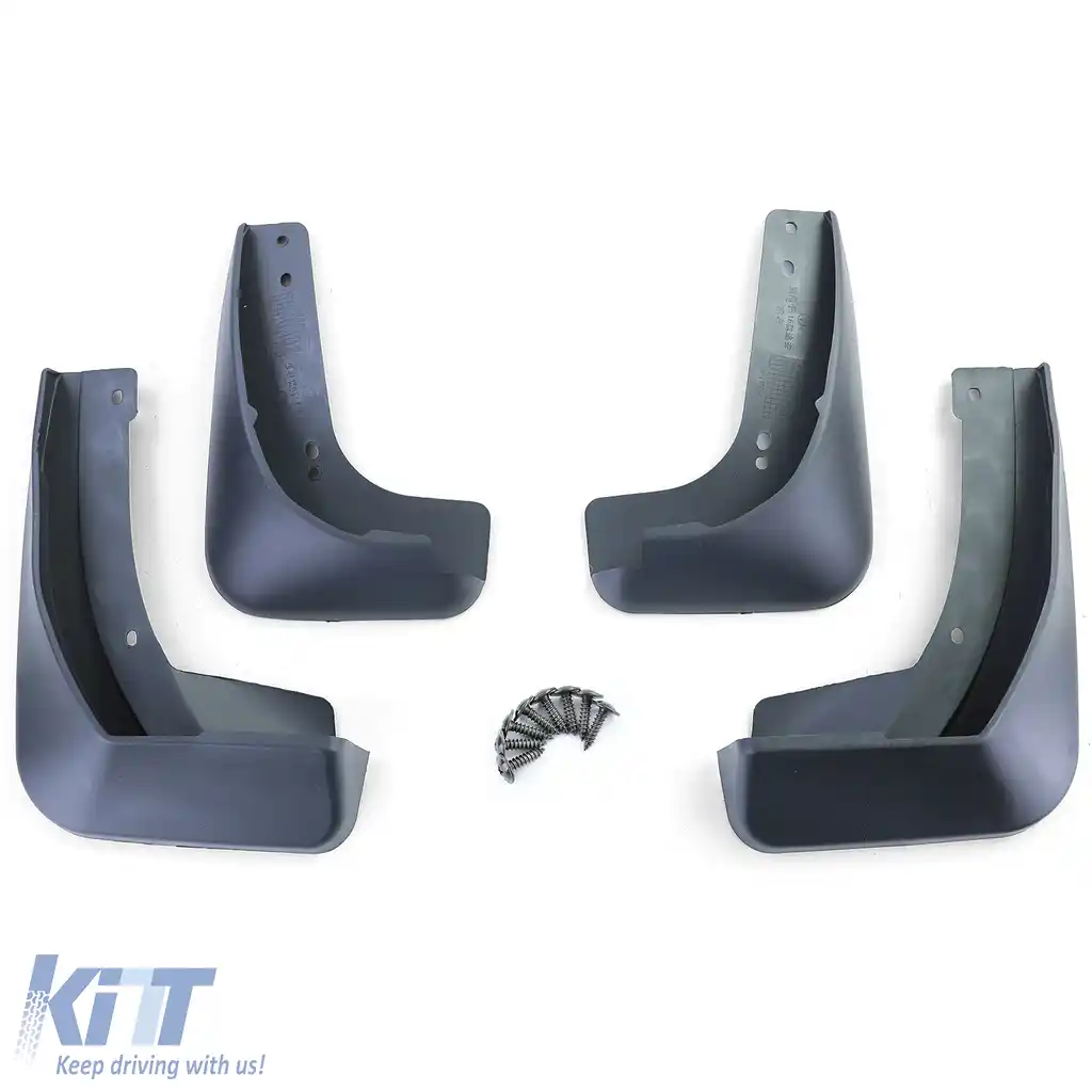 Set de apărători de noroi față și spate, negre, potrivite pentru VW Touran 2 5T pre-facelift 15-21-image-6204193