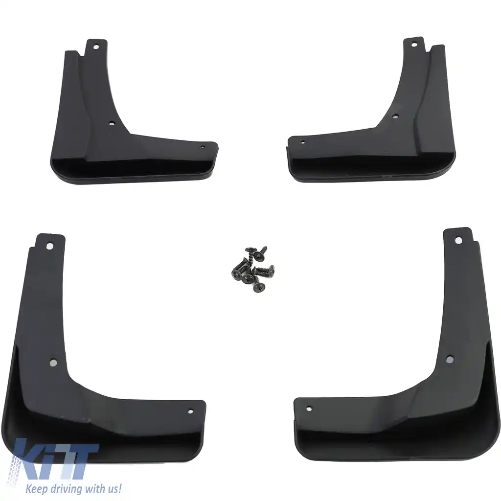 Set de apărători de noroi față și spate, negre, potrivite pentru VW Golf 7.5 cu R-Line 17-21-image-6204216