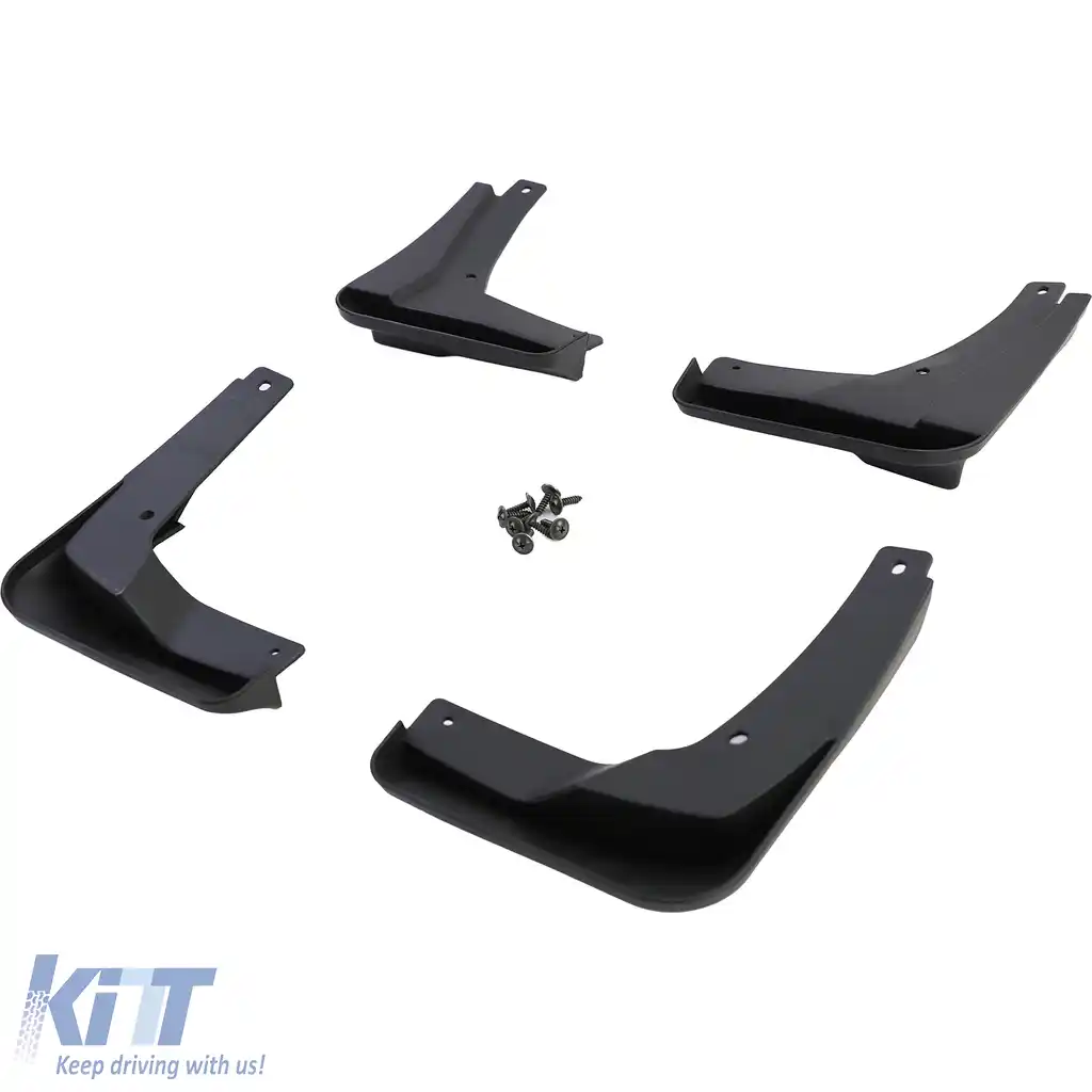 Set de apărători de noroi față și spate, negre, potrivite pentru VW Golf 7.5 cu R-Line 17-21-image-6204217