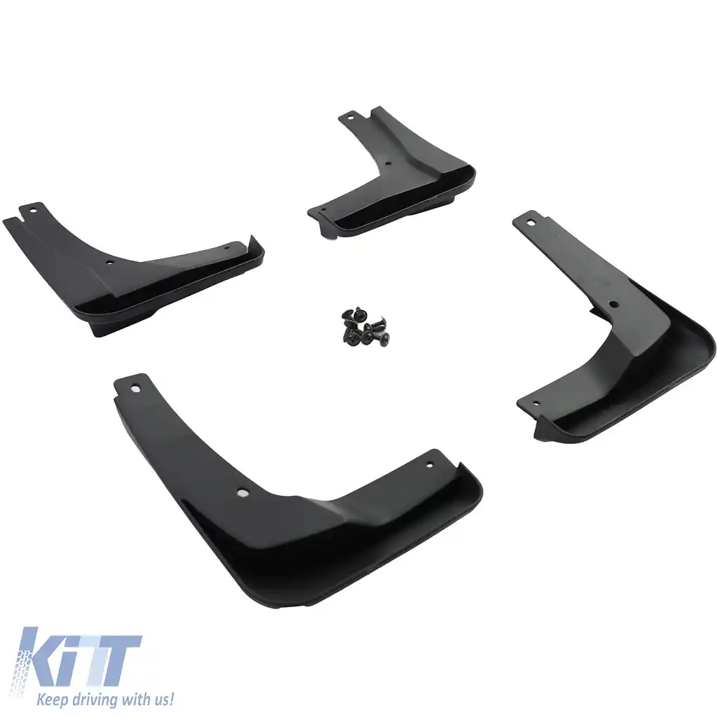 Set de apărători de noroi față și spate, negre, potrivite pentru VW Golf 7.5 cu R-Line 17-21-image-6204218