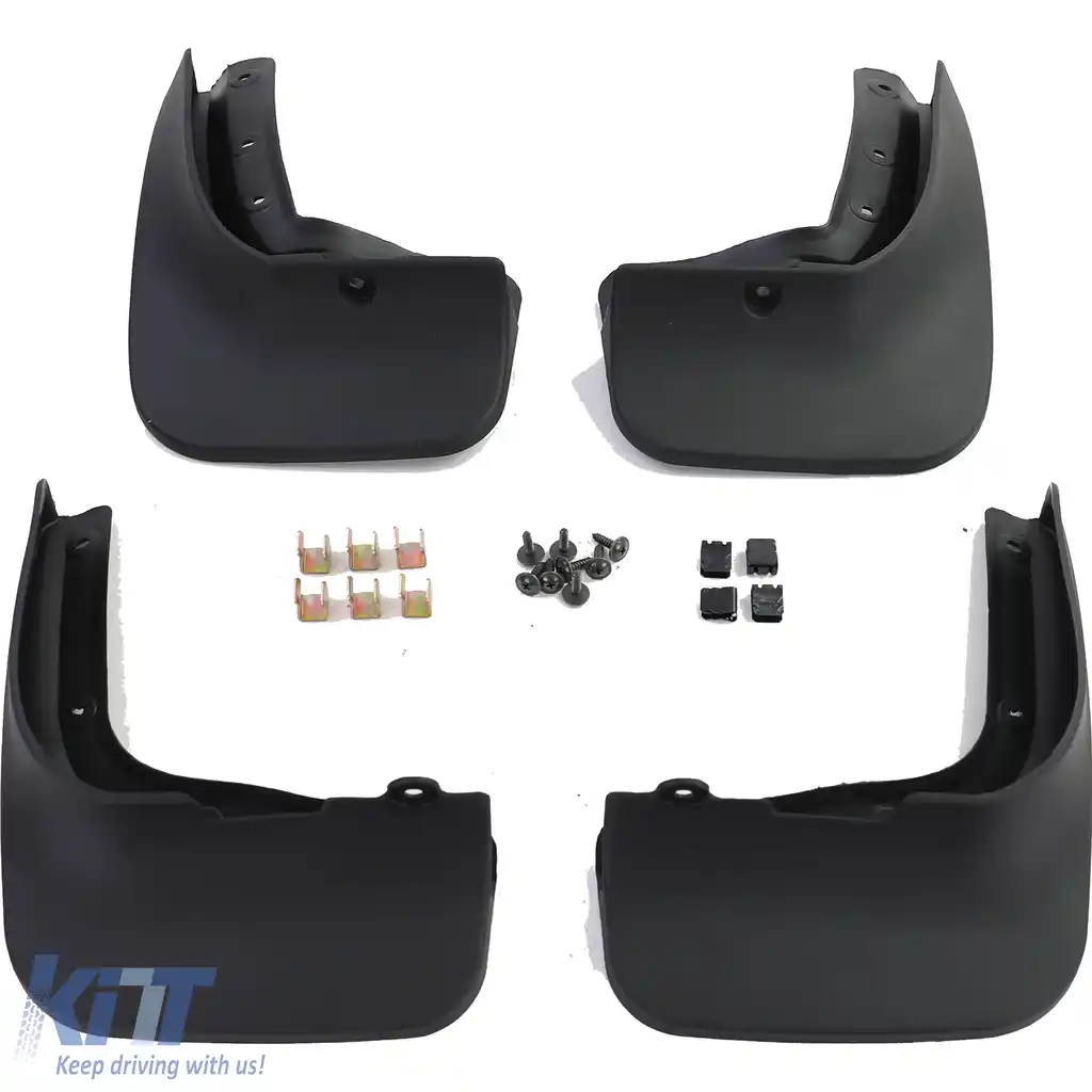 Set de apărători de noroi față și spate, negre, potrivite pentru VW Sharan 7N 10-22-image-6204574