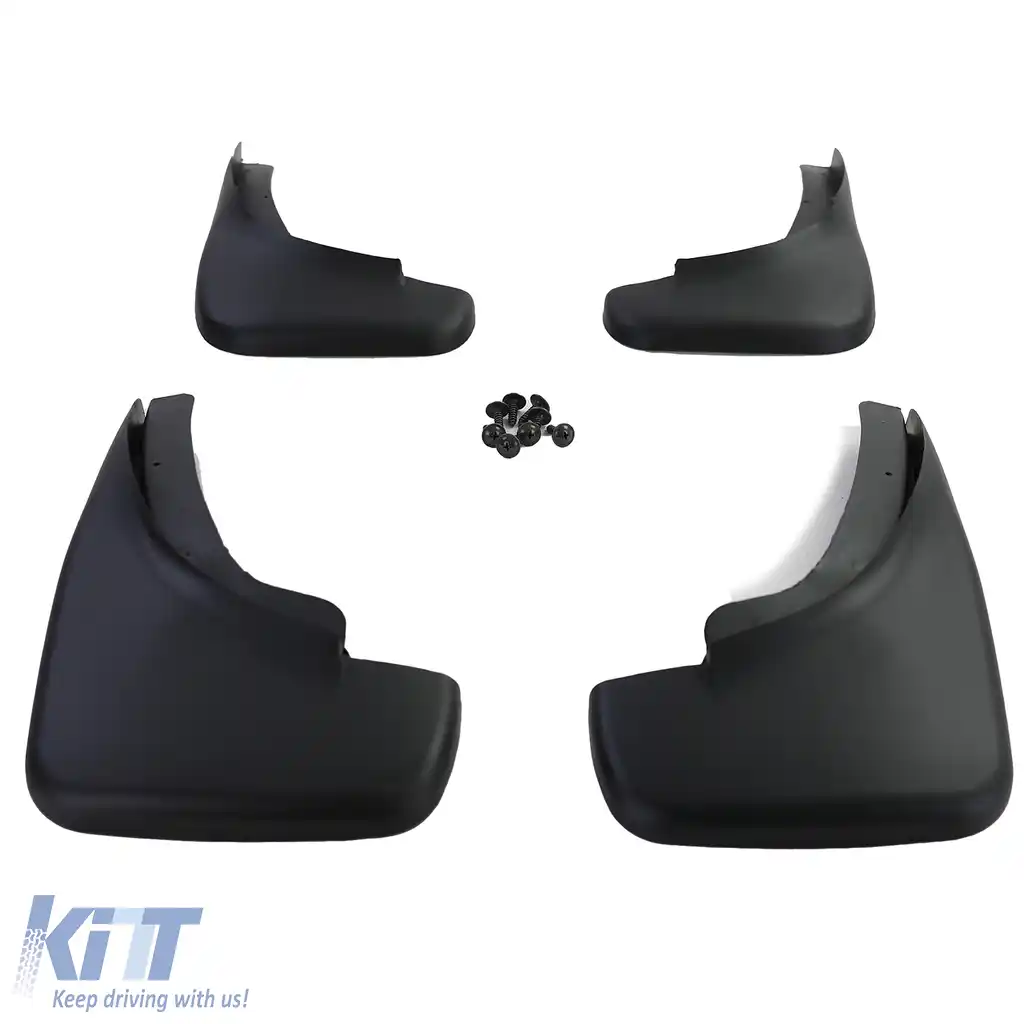 Set de apărători de noroi față și spate, negre, potrivite pentru VW Golf 4 97-06, Golf 5 05-09-image-6205412