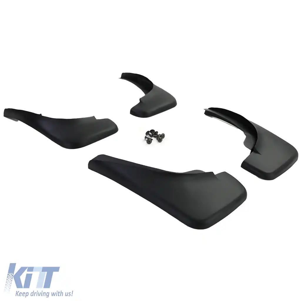 Set de apărători de noroi față și spate, negre, potrivite pentru VW Golf 4 97-06, Golf 5 05-09-image-6205413