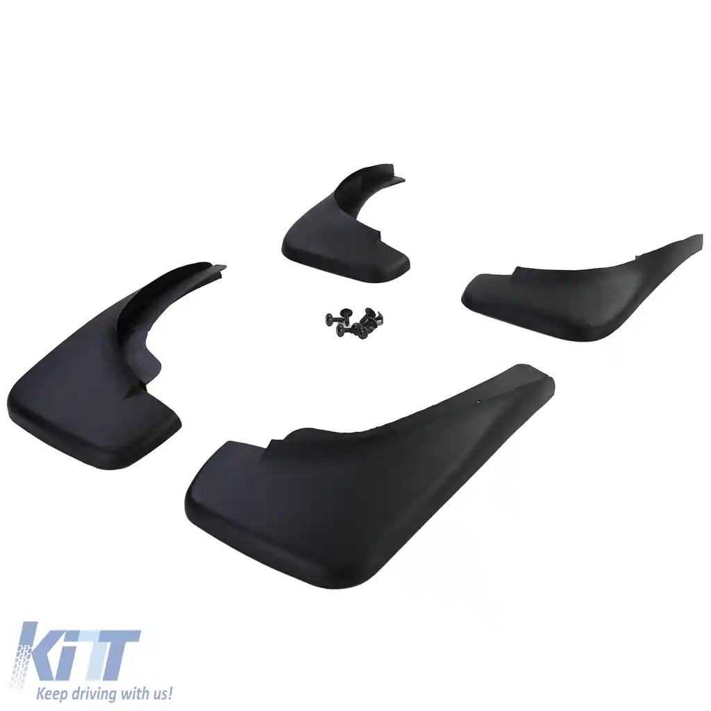 Set de apărători de noroi față și spate, negre, potrivite pentru VW Golf 4 97-06, Golf 5 05-09-image-6205414
