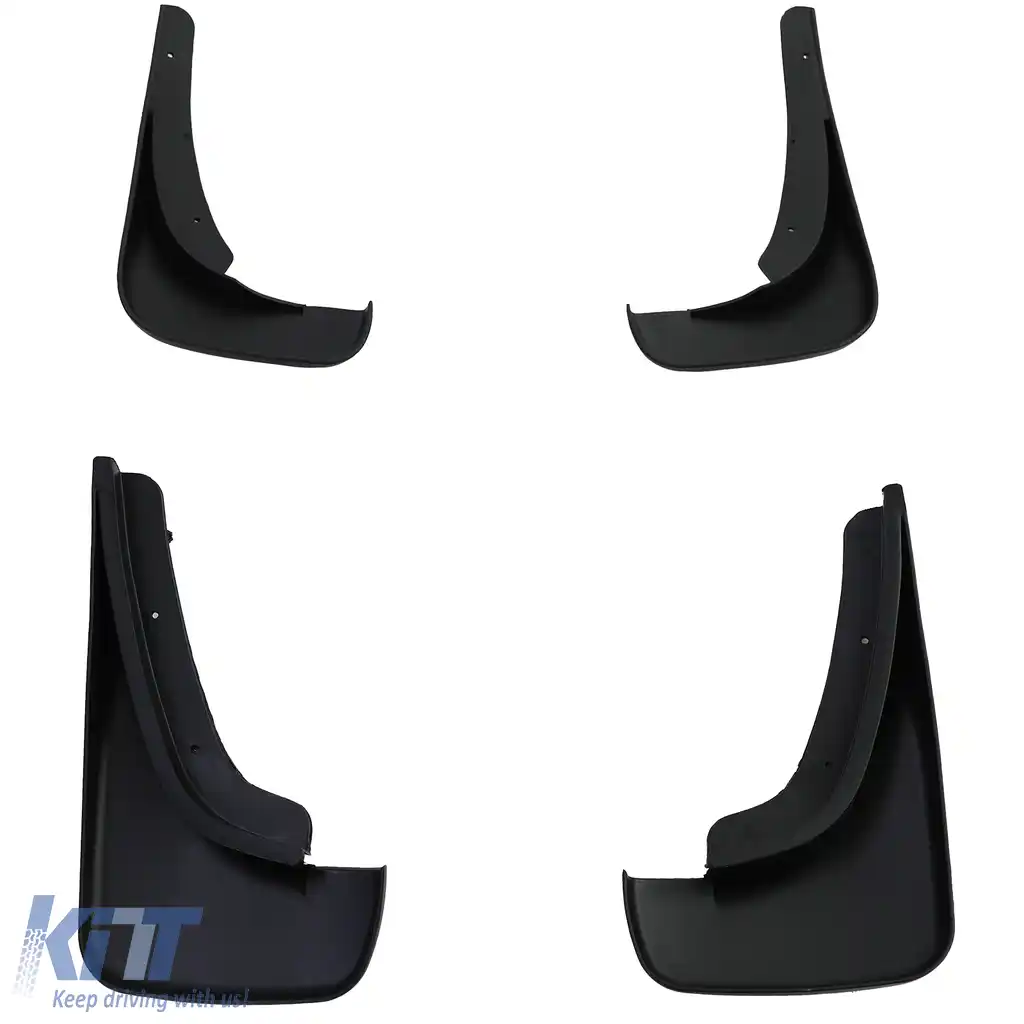 Set de apărători de noroi față și spate, negre, potrivite pentru VW Golf 4 97-06, Golf 5 05-09-image-6205417