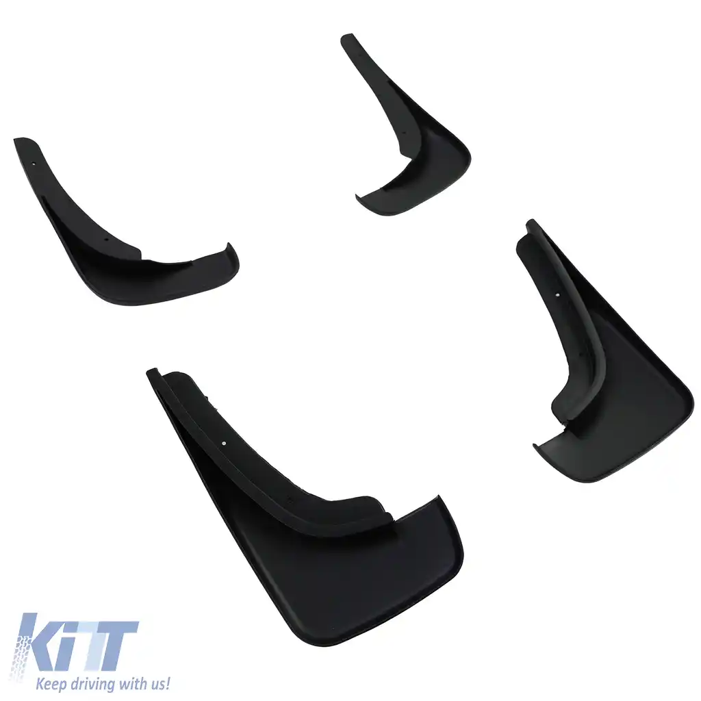 Set de apărători de noroi față și spate, negre, potrivite pentru VW Golf 4 97-06, Golf 5 05-09-image-6205418